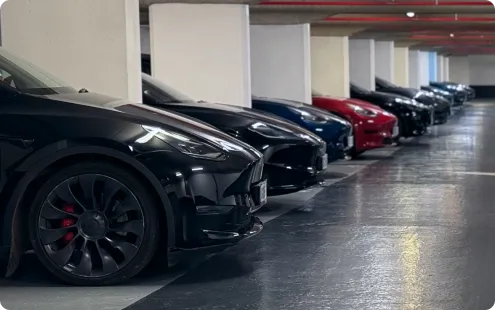 Fleet of electric cars